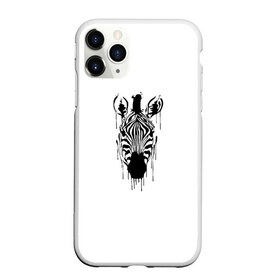 Чехол для iPhone 11 Pro Max матовый с принтом Зебра минимализм в Курске, Силикон |  | animal | beast | black | minimalism | white | zebra | белое | животное | зверь | зебра | краски | минимализм | чернила | черно белое | черное