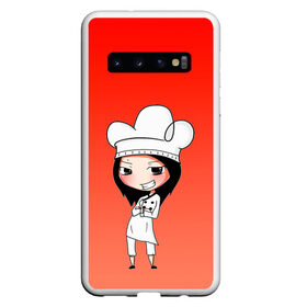 Чехол для Samsung Galaxy S10 с принтом Повар девушка манга в Курске, Силикон | Область печати: задняя сторона чехла, без боковых панелей | аниме | арт | готовка | градиент | девочка | девушка | детский | еда | кавай | манга | мило | мультяшный | персонаж | повар | рисунок | чиби