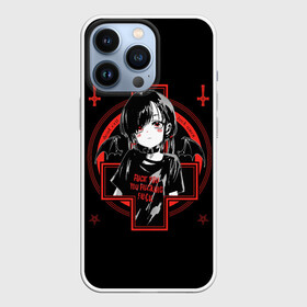 Чехол для iPhone 13 Pro с принтом SATANIC в Курске,  |  | 666 | angel | anime | demon | devil | dota | horror | monster | ад | адский | анархия | ангел | аниме | астрал | бес | божество | демон | дьявол | зло | злость | идол | люцифер | монстр | пентаграмма | проклятье | религия | сатана