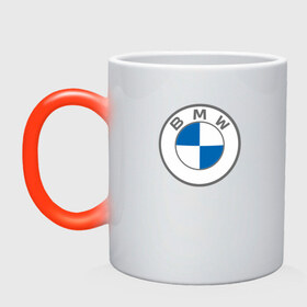 Кружка хамелеон с принтом BMW в Курске, керамика | меняет цвет при нагревании, емкость 330 мл | bavaria | bayerische motoren werke | bmw | bmw ag | bmw logo | баварец | беха | бнв | бумер | бэха