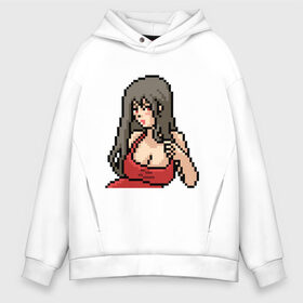 Мужское худи Oversize хлопок с принтом Pixel art anime в Курске, френч-терри — 70% хлопок, 30% полиэстер. Мягкий теплый начес внутри —100% хлопок | боковые карманы, эластичные манжеты и нижняя кромка, капюшон на магнитной кнопке | anime | art | girl | manga | pixel | аниме | арт | девушка | манга | пиксель