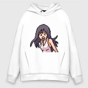 Мужское худи Oversize хлопок с принтом Pixel art anime в Курске, френч-терри — 70% хлопок, 30% полиэстер. Мягкий теплый начес внутри —100% хлопок | боковые карманы, эластичные манжеты и нижняя кромка, капюшон на магнитной кнопке | anime | art | girl | manga | pixel | аниме | арт | девушка | манга | пиксель