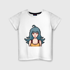 Детская футболка хлопок с принтом Pixel art anime в Курске, 100% хлопок | круглый вырез горловины, полуприлегающий силуэт, длина до линии бедер | anime | art | girl | manga | pixel | аниме | арт | девушка | манга | пиксель