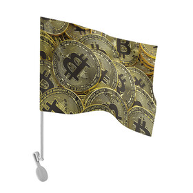 Флаг для автомобиля с принтом БИТКОИНЫ МОНЕТЫ в Курске, 100% полиэстер | Размер: 30*21 см | bitcoin | blockchain | btc | cardano | crypto | ethereum | polkadot | tether | xrp | бинанс | биткоин | блокчейн | валюта | деньги | криптовалюта | майнер | майнинг | цифровая валюта | цифровое золото | эфир