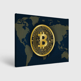 Холст прямоугольный с принтом БИТКОИН | BITCOIN в Курске, 100% ПВХ |  | bitcoin | blockchain | btc | cardano | crypto | ethereum | polkadot | tether | xrp | бинанс | биткоин | блокчейн | валюта | деньги | криптовалюта | майнер | майнинг | цифровая валюта | цифровое золото | эфир