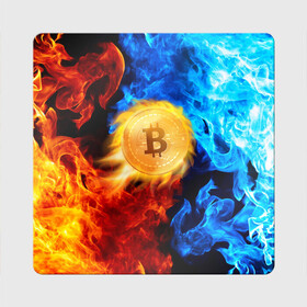 Магнит виниловый Квадрат с принтом БИТКОИН | BITCOIN FIRE в Курске, полимерный материал с магнитным слоем | размер 9*9 см, закругленные углы | bitcoin | blockchain | btc | cardano | crypto | ethereum | polkadot | tether | xrp | бинанс | биткоин | блокчейн | валюта | деньги | криптовалюта | майнер | майнинг | цифровая валюта | цифровое золото | эфир