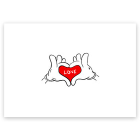 Поздравительная открытка с принтом люблю в Курске, 100% бумага | плотность бумаги 280 г/м2, матовая, на обратной стороне линовка и место для марки
 | all you need is love | i love myself | love | love me | one love