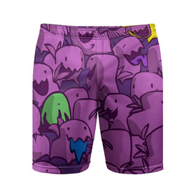 Мужские шорты спортивные с принтом ПикачушкА в Курске,  |  | purple | star crafts | зеленый | зубы | пикачу | уши | фиолетовый | чудики