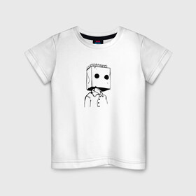 Детская футболка хлопок с принтом Little Nightmares 2 в Курске, 100% хлопок | круглый вырез горловины, полуприлегающий силуэт, длина до линии бедер | Тематика изображения на принте: little nightmares 2 | герой | игра | литл найтмер | персонаж