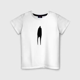 Детская футболка хлопок с принтом Lonely Guy в Курске, 100% хлопок | круглый вырез горловины, полуприлегающий силуэт, длина до линии бедер | dead inside | lonely | lonely guy | meme | грусть | дединсайд | депрессия | мем | одиночество | скука | черная фигура