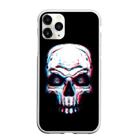 Чехол для iPhone 11 Pro Max матовый с принтом Glitch Skull в Курске, Силикон |  | art | dead | death | ghost | glitch | neon | skeleton | skull | skulls | арт | глитч | глич | неон | призрак | скелет | череп | черепа