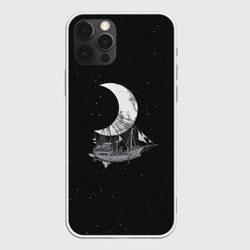 Чехол для iPhone 12 Pro Max с принтом Moon Ship в Курске, Силикон |  | drift | drifting | float | floating | galaxy | milky | moon | planet | ship | space | spaceship | star | suit | surfing | to | travel | way | галактика | дрейф | звезда | корабль | космический | космонавт | космос | луна | млечный | планета | путешествие 