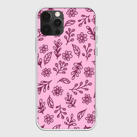 Чехол для iPhone 12 Pro Max с принтом Hello Spring в Курске, Силикон |  | casual | flowers | pink | summer | букет | бутоны | весна | ветки | девушкам | декор | лепестки | лето | листья | нежные | орнамент | поляна | природа | растения | рисунок | розовый узор | ромашки | текстура | узор