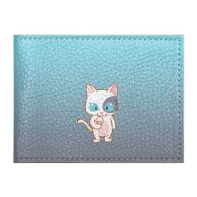 Обложка для студенческого билета с принтом кот с мороженкой в Курске, натуральная кожа | Размер: 11*8 см; Печать на всей внешней стороне | голубые глаза | кот | котенок | котик | кошак | мороженка | мороженко | мороженое | прямоходячий | рисунок | рожок