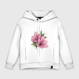 Детское худи Oversize хлопок с принтом Watercolour flowers в Курске, френч-терри — 70% хлопок, 30% полиэстер. Мягкий теплый начес внутри —100% хлопок | боковые карманы, эластичные манжеты и нижняя кромка, капюшон на магнитной кнопке | 8 марта | girl | woman | бабушка | весна | девушкам | девушке | девушки | женский | листья | мама | март | подарок | тренд | цветочки | цветы