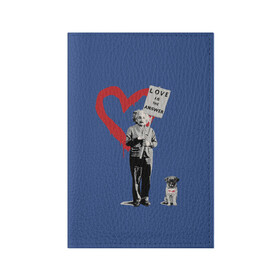 Обложка для паспорта матовая кожа с принтом Любовь это ответ | Banksy в Курске, натуральная матовая кожа | размер 19,3 х 13,7 см; прозрачные пластиковые крепления | art | banksy | street art | арт | бэнкси | граффити | со смыслом | сосмыслом | стритарт
