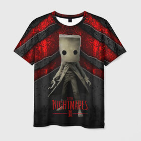 Мужская футболка 3D с принтом Little Nightmares 2 в Курске, 100% полиэфир | прямой крой, круглый вырез горловины, длина до линии бедер | little nightmares | игра | страшилка | страшная игра | ужас | хоррор