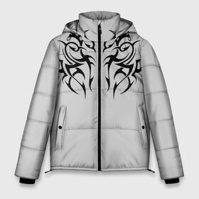 Мужская зимняя куртка 3D с принтом Скандинавские узоры в Курске, верх — 100% полиэстер; подкладка — 100% полиэстер; утеплитель — 100% полиэстер | длина ниже бедра, свободный силуэт Оверсайз. Есть воротник-стойка, отстегивающийся капюшон и ветрозащитная планка. 

Боковые карманы с листочкой на кнопках и внутренний карман на молнии. | meme | манера | мем | образ действия | символ | скандинавские | тату | узоры