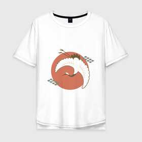 Мужская футболка хлопок Oversize с принтом Японский минимализм в Курске, 100% хлопок | свободный крой, круглый ворот, “спинка” длиннее передней части | абстракция | азиатский | арт | минимализм | пейзаж | природа | рисунок | хипстер | японский