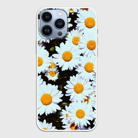 Чехол для iPhone 13 Pro Max с принтом Ромашки в Курске,  |  | Тематика изображения на принте: 2021 | бабочка | весенняя | весна | вишня | вселенная | коронавирус | космос | лето | лилия | мимоза | океан | отпуск | роза | розы | ромашка | ромашки | с бабочками | с цветами | сад | сакура | фиалка