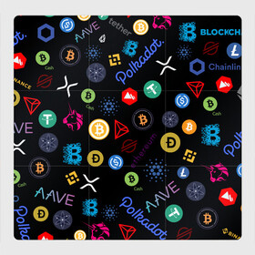 Магнитный плакат 3Х3 с принтом BITCOIN PATTERN | БИТКОИН(Z) в Курске, Полимерный материал с магнитным слоем | 9 деталей размером 9*9 см | Тематика изображения на принте: binance coin | bitcoin | blockchain | btc | cardano | crypto | ethereum | litecoin | polkadot | tether | xrp | биткоин | блокчейн | валюта | деньги | криптовалюта | майнер | майнинг | цифровая валюта | цифровое золото | эфир