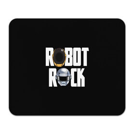 Коврик для мышки прямоугольный с принтом Robot Rock в Курске, натуральный каучук | размер 230 х 185 мм; запечатка лицевой стороны | cyberpunk | daft | daftpunk | electronic | get | guy | guy manuel | human | lucky | music | punk | robot | rock | thomas | дафт | дафтпанк | киберпанк | музыка | ню диско | панк | робот | рок | техно | томас | электро | электроник рок