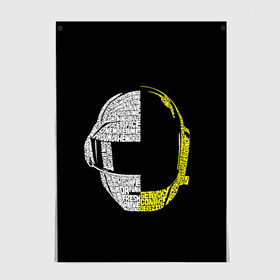 Постер с принтом Daft Punk в Курске, 100% бумага
 | бумага, плотность 150 мг. Матовая, но за счет высокого коэффициента гладкости имеет небольшой блеск и дает на свету блики, но в отличии от глянцевой бумаги не покрыта лаком | cyberpunk | daft | daftpunk | electronic | get | guy | guy manuel | human | lucky | music | punk | robot | rock | thomas | дафт | дафтпанк | киберпанк | музыка | ню диско | панк | робот | рок | техно | томас | электро | электроник рок