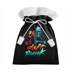 Подарочный 3D мешок с принтом Daft Punk в Курске, 100% полиэстер | Размер: 29*39 см | cyberpunk | daft | daftpunk | electronic | get | guy | guy manuel | human | lucky | music | punk | robot | rock | thomas | дафт | дафтпанк | киберпанк | музыка | ню диско | панк | робот | рок | техно | томас | электро | электроник рок
