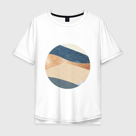 Мужская футболка хлопок Oversize с принтом Арт минимализм в Курске, 100% хлопок | свободный крой, круглый ворот, “спинка” длиннее передней части | Тематика изображения на принте: абстракция | азиатский | арт | минимализм | пейзаж | природа | рисунок | хипстер | японский