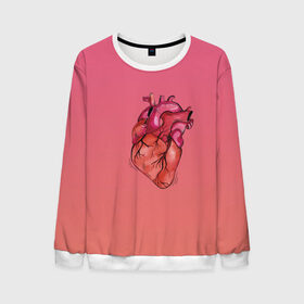 Мужской свитшот 3D с принтом анатомия сердце реальное в Курске, 100% полиэстер с мягким внутренним слоем | круглый вырез горловины, мягкая резинка на манжетах и поясе, свободная посадка по фигуре | анатомия | бьется | любовь | медицина | орган | реальное | сердечко | сердце | хирург