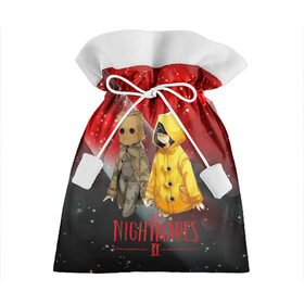 Подарочный 3D мешок с принтом Little Nightmares 2 в Курске, 100% полиэстер | Размер: 29*39 см | little nightmares | игра | страшилка | страшная игра | ужас | хоррор