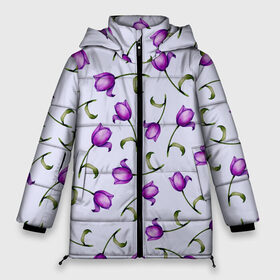 Женская зимняя куртка Oversize с принтом Акварельные тюльпаны в Курске, верх — 100% полиэстер; подкладка — 100% полиэстер; утеплитель — 100% полиэстер | длина ниже бедра, силуэт Оверсайз. Есть воротник-стойка, отстегивающийся капюшон и ветрозащитная планка. 

Боковые карманы с листочкой на кнопках и внутренний карман на молнии | fashion | flowers | акварель | бабушка | букет | бутоны | весна | девушкам | дочь | жена | краски | лавандовый | лепестки | лето | листья | мама | нарисованные цветы | поляна | природа | рисунок | сюрприз