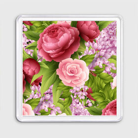 Магнит 55*55 с принтом ЦВЕТЫ / FLOWERS / 8 МАРТА в Курске, Пластик | Размер: 65*65 мм; Размер печати: 55*55 мм | Тематика изображения на принте: chery | flowers | japan | roses | sakura | вишня | растения | розы | ромашка | сакура | тюльпаны | цветы | цветы сакуры | япония