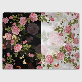 Плед 3D с принтом ЦВЕТЫ / FLOWERS / 8 МАРТА в Курске, 100% полиэстер | закругленные углы, все края обработаны. Ткань не мнется и не растягивается | chery | flowers | japan | roses | sakura | вишня | растения | розы | ромашка | сакура | тюльпаны | цветы | цветы сакуры | япония