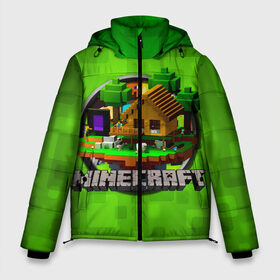 Мужская зимняя куртка 3D с принтом Minecraft в Курске, верх — 100% полиэстер; подкладка — 100% полиэстер; утеплитель — 100% полиэстер | длина ниже бедра, свободный силуэт Оверсайз. Есть воротник-стойка, отстегивающийся капюшон и ветрозащитная планка. 

Боковые карманы с листочкой на кнопках и внутренний карман на молнии. | minecraft | игра | инди | кубики | майкрафт | надпись