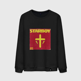Мужской свитшот хлопок с принтом The Weeknd STARBOY в Курске, 100% хлопок |  | Тематика изображения на принте: starboy | the weeknd | xo | старбой