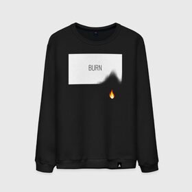 Мужской свитшот хлопок с принтом BURN в Курске, 100% хлопок |  | burn | creative | fire | flame | minimalism | горение | гореть | жечь | креатив | креативная | минимал | минимализм | надпись | огонь | пламя | текст