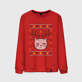 Мужской свитшот хлопок с принтом Рождественский свитер с котом в Курске, 100% хлопок |  | food | mandarins | mem | meme | new year | sweater | ugly | в слюнявчике | еда | жрать | жрац | кот | котяра | кушац | кушот | мем | мем с котом | мемы | неси | новый год | оливье | прикол | рождество | свитер | слюнявчик