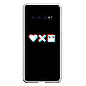 Чехол для Samsung Galaxy S10 с принтом Любовь, смерть и роботы в Курске, Силикон | Область печати: задняя сторона чехла, без боковых панелей | Тематика изображения на принте: 3d | 3д | love death and robots | иконка | кибер | логотип | любовь | мультик | нетфликс | подарок | робот | сериал | символ | черный