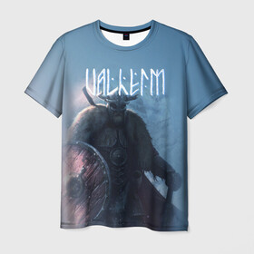 Мужская футболка 3D с принтом Valheim в Курске, 100% полиэфир | прямой крой, круглый вырез горловины, длина до линии бедер | Тематика изображения на принте: drakkar | valhalla | valheim | viking | vikings | валхэйм | вальгала | вальхала | вальхейм | викинг | викинги | драккар