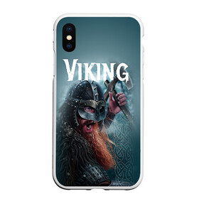 Чехол для iPhone XS Max матовый с принтом Viking в Курске, Силикон | Область печати: задняя сторона чехла, без боковых панелей | drakkar | valhalla | valheim | viking | vikings | валхэйм | вальгала | вальхала | вальхейм | викинг | викинги | драккар