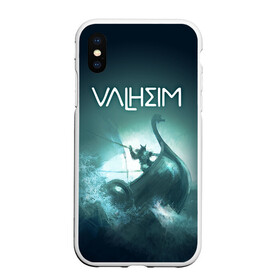 Чехол для iPhone XS Max матовый с принтом Valheim в Курске, Силикон | Область печати: задняя сторона чехла, без боковых панелей | drakkar | valhalla | valheim | viking | vikings | валхэйм | вальгала | вальхала | вальхейм | викинг | викинги | драккар