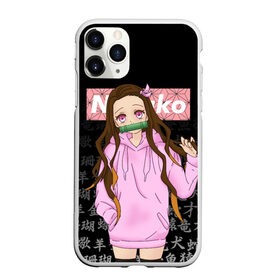 Чехол для iPhone 11 Pro матовый с принтом NEZUKO | НЕЗУКО в Курске, Силикон |  | demon slayer | kimetsu no yaiba | nezuko | shinobu | slayer | tanjiro | zenitsu | гию томиока | зенитсу | зенитцу | иноске хашибира | клинок рассекающий демонов | незуко | танджиро | шинобу кочо