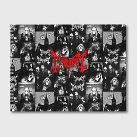 Альбом для рисования с принтом MAYHEM в Курске, 100% бумага
 | матовая бумага, плотность 200 мг. | mayhem | metal | rock | the true mayhem. | блэк метал | дэд | мертвый | метал | музыка | мэйхем | рок