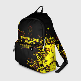 Рюкзак 3D с принтом TWENTY ONE PILOTS TOP. в Курске, 100% полиэстер | лямки с регулируемой длиной, сверху петелька, чтобы рюкзак можно было повесить на вешалку. Основное отделение закрывается на молнию, как и внешний карман. Внутри два дополнительных кармана, один из которых закрывается на молнию. По бокам два дополнительных кармашка | 21 pilots | blurryface | fbr | fueled by ramen | fueledbyramen | heathens | heavydirtysoul | josh dun | music | music video | official | stressed out | top | tp | trench | twenty one pilots | twentyonepilots | tyler joseph 