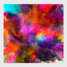 Магнитный плакат 3Х3 с принтом взрыв красок тай дай в Курске, Полимерный материал с магнитным слоем | 9 деталей размером 9*9 см | Тематика изображения на принте: взрыв | краска | краски | микс | смесь | тай дай | тайдай | фестиваль | холи | ярко