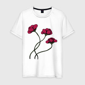 Мужская футболка хлопок с принтом КРАСНЫЙ ЦВЕТОК RED FLOWER в Курске, 100% хлопок | прямой крой, круглый вырез горловины, длина до линии бедер, слегка спущенное плечо. | 8 | day | flowers | girl | girlfriend | girls | granny | love | lovers | march | mommy | moms | roses | women | womens | бабуля | бабушка | девушка | девушки | день | жена | женский | женщина | любовь | мама | мамуля | марта | розы | сестра | си