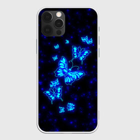 Чехол для iPhone 12 Pro Max с принтом Неоновые бабочки в Курске, Силикон |  | butterfly | dream | fantasy | neon | space | stars | wings | бабочки | бабочки космос | блестящие | весна | вселенная | галактика | голубые бабочки | девочкам | девушкам | звезды | космические | космос | крыя | лето