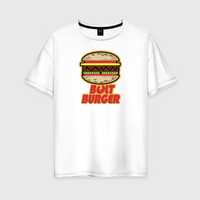 Женская футболка хлопок Oversize с принтом BOLT BURGER в Курске, 100% хлопок | свободный крой, круглый ворот, спущенный рукав, длина до линии бедер
 | 4 | 5 | five | games | grand theft auto | gta | gta v | los santos | online | rockstar | san andreas | великое авто воровство | гта | гташка | игры | логотип | лос сантос | майкл | мафия | ограбление | онлайн | пеф | рокстар | самп | сан андреас 