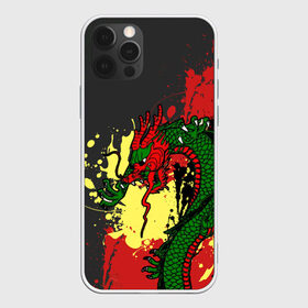 Чехол для iPhone 12 Pro Max с принтом Chinese dragon в Курске, Силикон |  | Тематика изображения на принте: dragon | брызги | китайский дракон | монстр | ящерица